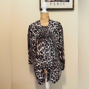 Chico's 2 pc Tank/Cardigan Set Animal Print, 0 Worn Once!